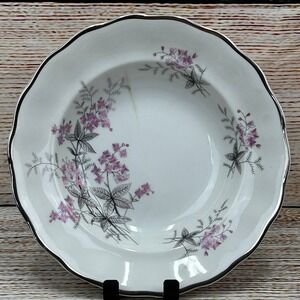 Favolina Karolina Jarolina Poland 3879 Soup Bowl Silver‎ Scalloped Floral 9